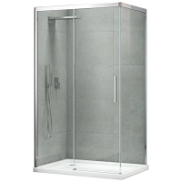 Боковая стенка для кабины Koer SR SW05-90x200-TR-01 прозрачное стекло Easy Clean 6мм, CHROME (KR5407)